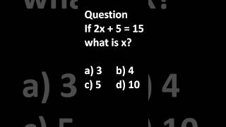 Simple Algebra Puzzle: Solve for x!