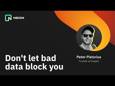 Don't let bad data block you (Peter Pistorius)