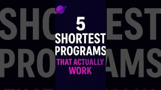 5 Shortest Programs That Actually Work #programming2025 #codeverseacademy #facts #shorts