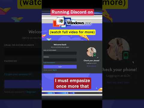 Running #discord on #windows2000  #windows #operatingsystem #experiment #software #win32 #retro