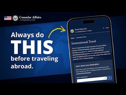 Research your Destination on Travel.State.Gov