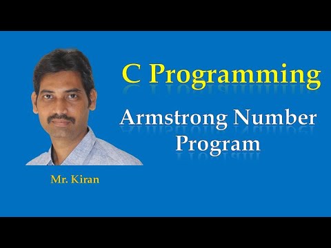 Armstrong Number Program in C
