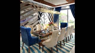 Dining room visualization of a residential project