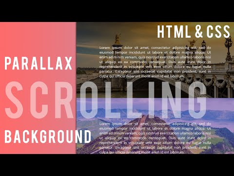 Parallax Scrolling Background Using Simple HTML & CSS