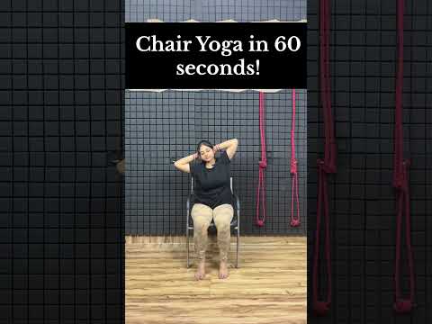 Chair Yoga in 60 Seconds 🪑🧘♀️|@nurturing_yoga #Shorts