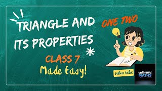 Triangle and its Properties | CBSE MATH Class 7 | Math |