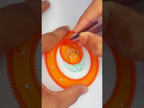 Can you count this rounds? 😱 #shorts #drawing #spirograph