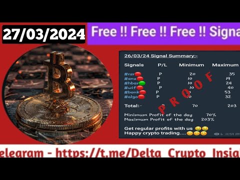 27/03/24 II Daily Crypto Trading Signal II Telegram Channel II delta crypto Future Crypto Trading