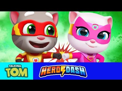 Talking Tom Hero dach ⚡ [ ENDLESS RUNNING ] - Gameplay walkthrough ( iOS ) Android play ! Tom Hero