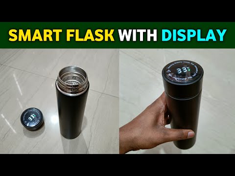 Smart flask | Smart flask with temperature display how to use | Smart flask water bottle