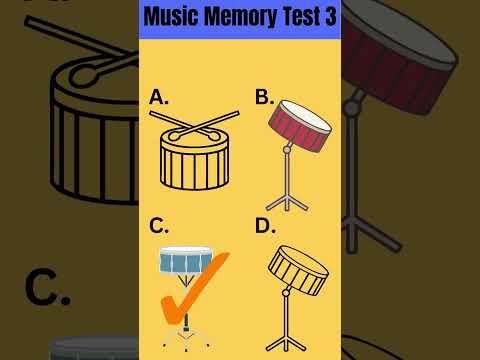 Music MEMORY Test 3 | Visual Memory Video 3 | #shorts #memorytest