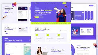 Build A Digital Marketing Agency Website Using HTML CSS And JavaScript