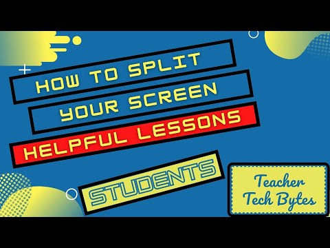Student - How to split your screen