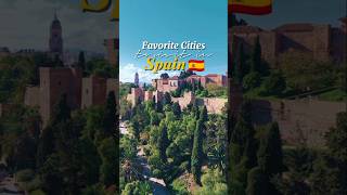 Favorite cities to visit in Spain 🇪🇸#travel #spain #barcelona #madrid #granada #sevilla #hiddengems