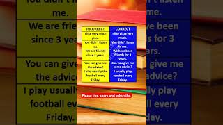 Avoid these Mistakes in Grammar #english #shortsfeed #learnenglish