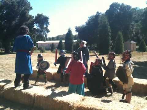 Steve training our future barbarians at the 2010 Potrero Wars