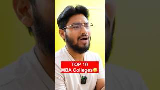 TOP 10 MBA COLLEGES 🥳 VERY HIGH PLACEMENT #mba #shorts