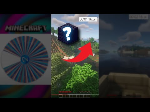 Speed running a RANDOM block in Minecraft #Shorts