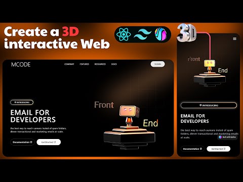 Build a Stunning 3D Website with React, Tailwind & Spline | Beginner Tutorial