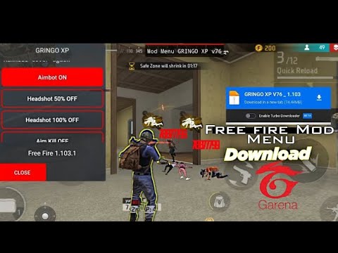Free fire hack mod menu Griho XP v87 💯 working