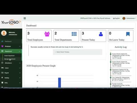 Free Attendance & Payroll Software phppayroll.com 9.4 Released