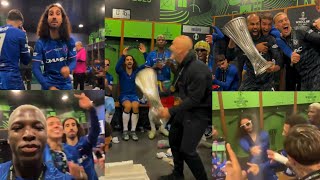 😅Chelsea Players Crazy Dressing Room Celebrations After Winning UEFA Conference League