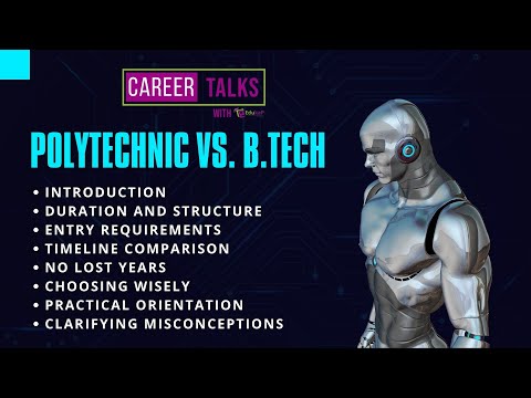 Difference between Polytechnic and B.tech | Diploma in Engineering Vs B Tech Degree |Career guidance