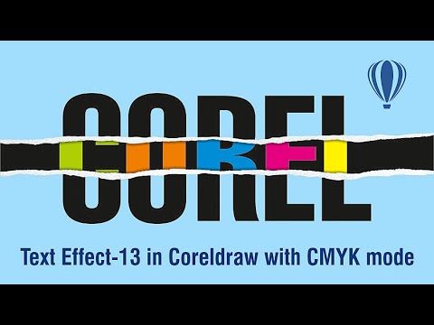 Text effect-13 in Coreldraw with CMYK mode | Corel draw tutorials | corel x7 | GRAPHICSLANCE