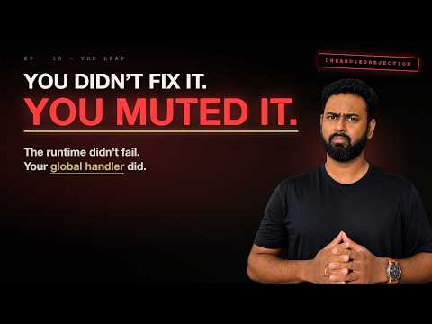 You Didn't Fix The Bug. You Muted It. | unhandledRejection