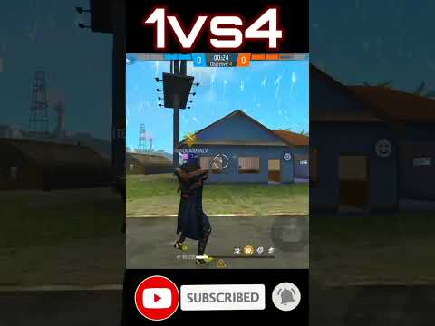1vs4 free fire job shocking🙀😱🤯 update#freefire #shorts #1vs4 #funny