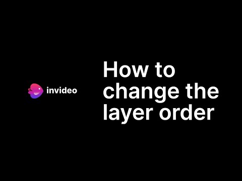 How to change the layer order