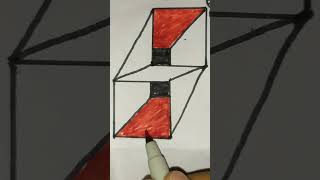 3d allusion drawing #trending #viral #art #3dartwork #drawing #artshorts #shorts #draw3d