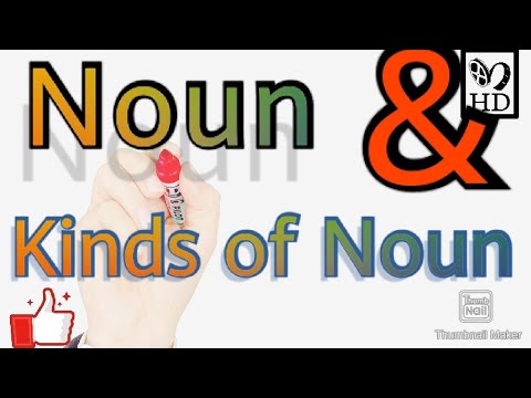 Noun and its type.