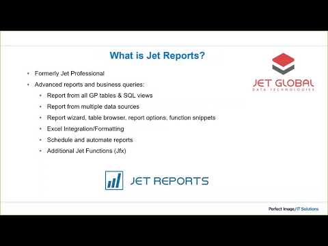 Introduction to Jet Global Data Technologies