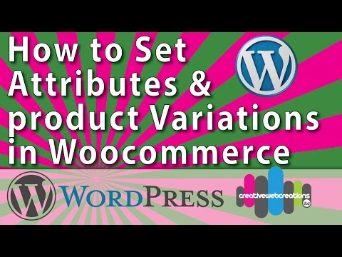 WooCommerce Product Setup   Attributes and Product Variations 2015