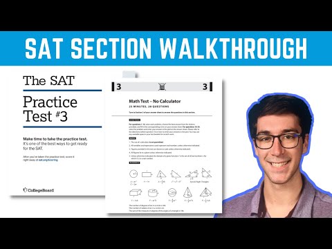 SAT Practice Test 3 No Calculator (2021) No Fluff Walkthrough!