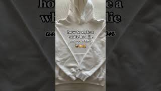 How to style a white hoodie ☁️