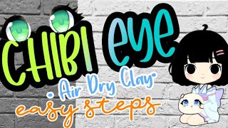 How I make Chibi Eye for ClayArts | Paint + Clay #tutorial6