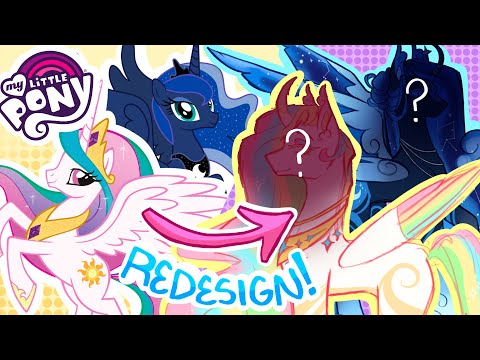 redesigning the my little pony princesses! ☆ || speedpaint + commentary