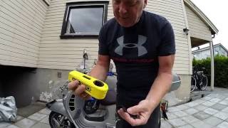 Croc Lock from Datatool, grip lock, Handlebar Lock, motorcycle, scooter