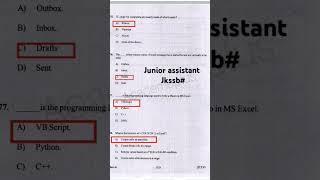 Jkssb#Junior assistant #computer #mcq #previous#year