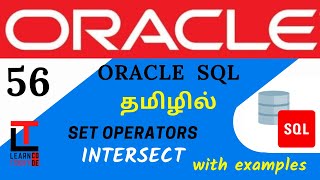 INTERSECT - SET OPERATOR with example | Oracle SQL tutorial in TAMIL@learncodetodaytamil