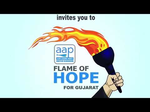 Flame Of Hope for Gujarat - Invite Address at Jalaram Temple, Wembley, London.