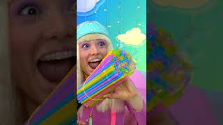 OMG😻 She Did Cool Bubble Maker from Straw🫧 #shorts