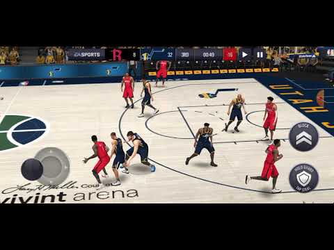 NBA Live mobile basketball rockets vs jazz but not full