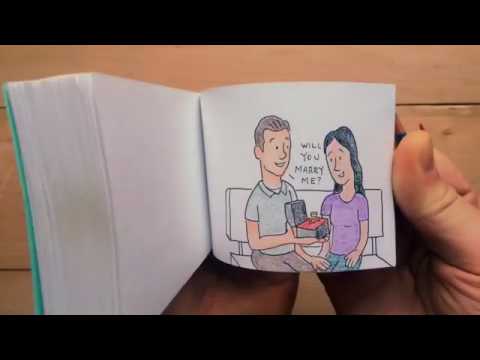 Reverse Marriage Proposal Flipbook Animation