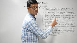 #Physicsforclass10 (Light L24) -Combination Of Lenses And Numericals