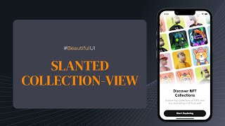 Slanted CollectionView in #dotnetmaui App