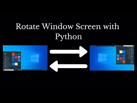 Window Screen rotate using python || Python for Beginner || Learn Python || programming path
