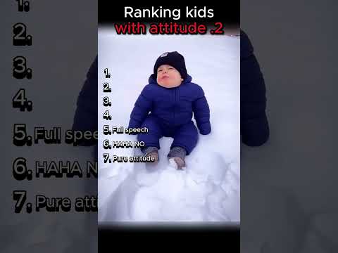 Ranking kids with attitude.2 #shorts #funny
